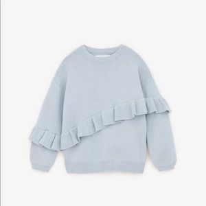 Zara Girls Light Blue Sweater-Size 8